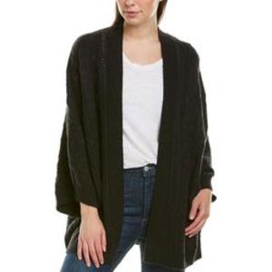 Ann Taylor Over-sized Boho Cardigan - Black - M/L